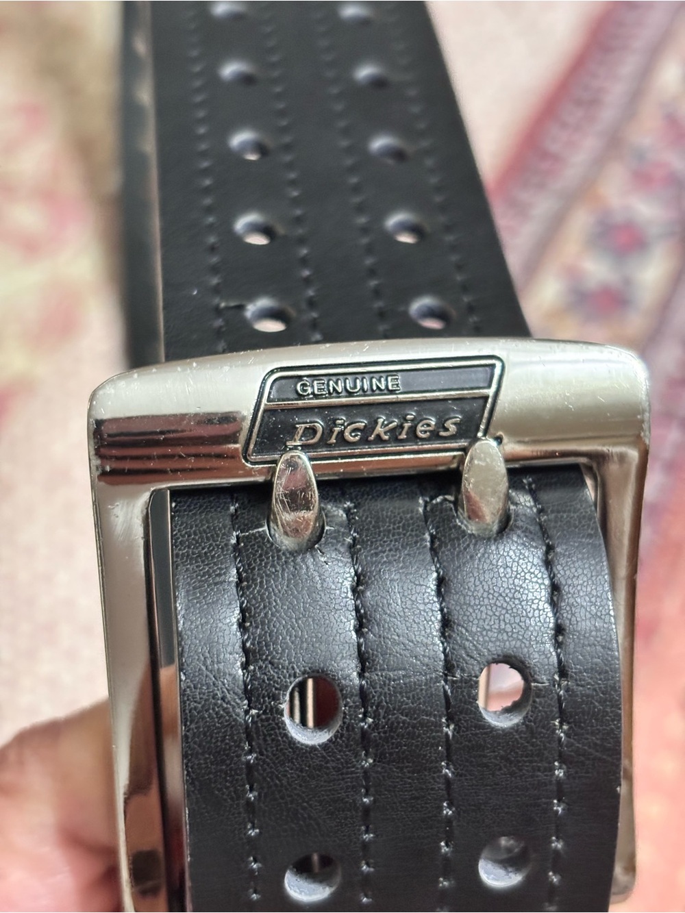 Dickies Black Leather Work Belt - Men